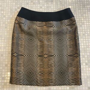 JanaKos Metallic Gold Textured Skirt